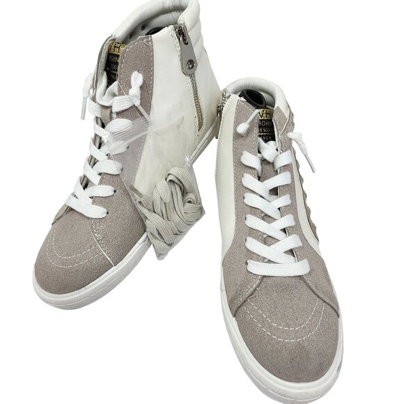 Vintage Havana Womens High-Top Sneakers With Star Studs & Gold Accents Size 10 - Picture 11 of 13